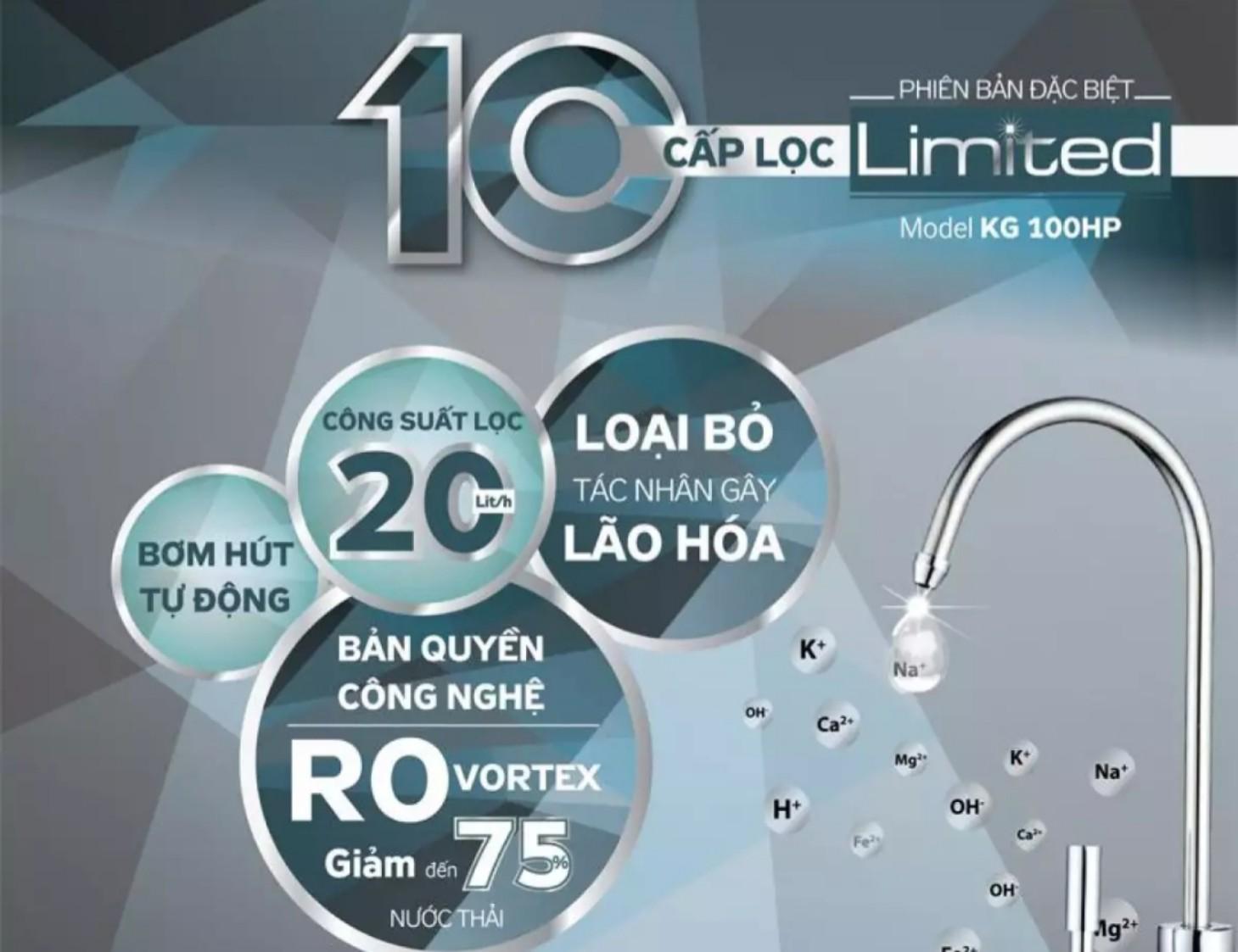 [HCM][Trả góp 0%]Máy lọc nước Kangaroo Hydrogen  KG100HP
