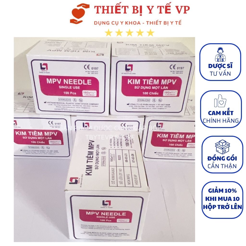 Box of 18g MPV needle needles (box of 100 pcs)