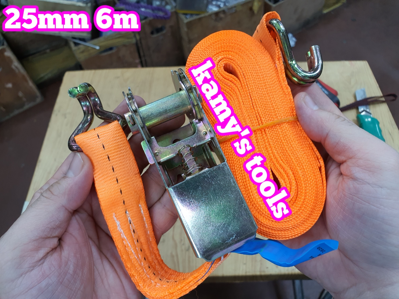 [HCM]Dây Cảo Chằng Hàng Tăng Đơ 25mm 6m (6 Mét) (Dây Cảo Hàng Dây Chằng Hàng)
