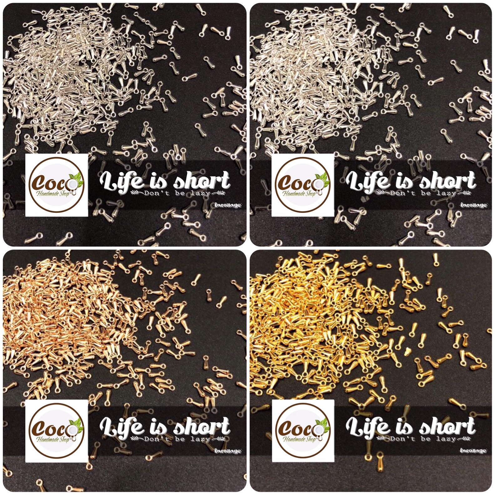 [HCM]Hạt Treo Hình Giọt Nước Làm Trang Sức Handmade