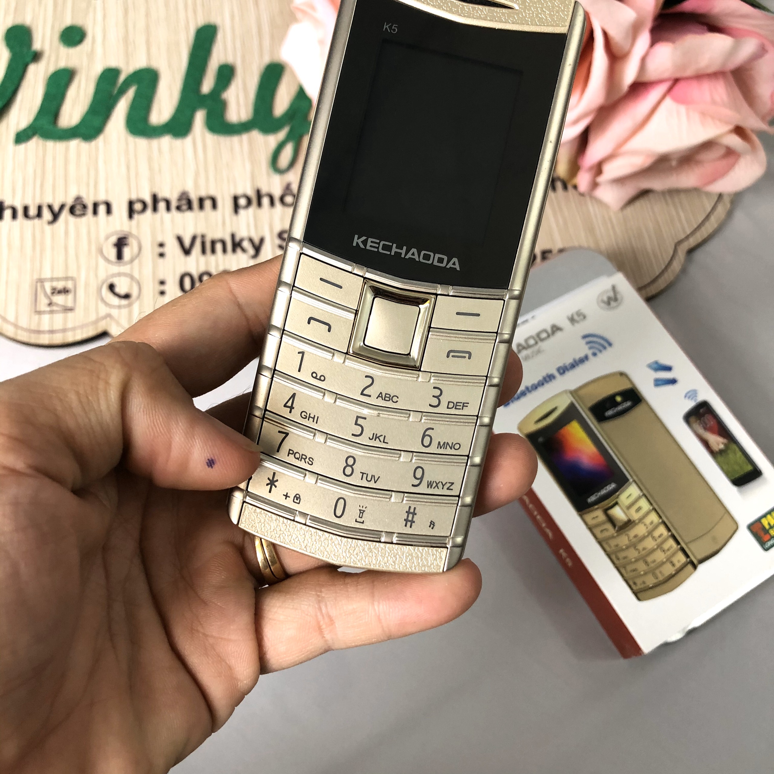 Điện Thoại Kechaoda K5 2 sim siêu mỏng - Bảo hành 12 tháng