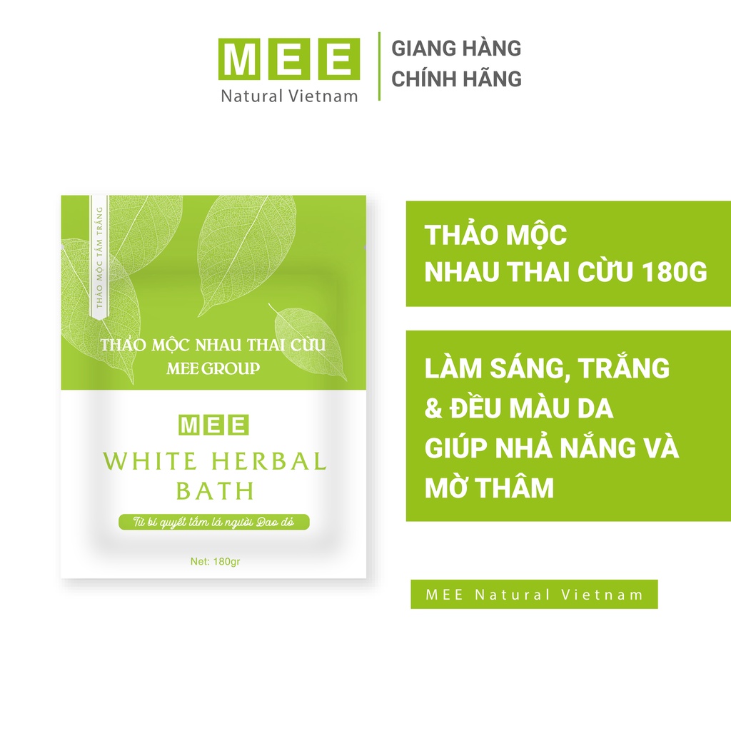Combo 2 bột thảo mộc tắm trắng nhau thai cừu MEE