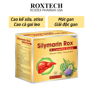 Viên uống bổ gan Silymarin Rox cao cà gai leo, cao kế sữa, atiso giúp mát gan, giảm men gan, xơ gan, viêm gan - 100 viên thumbnail