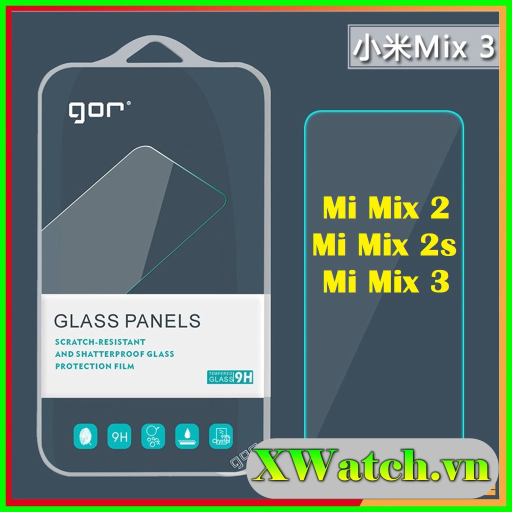 Bộ 2 kính cường lực gor xiaomi mi mix 3 / mi mix 2 / mi mix 2s