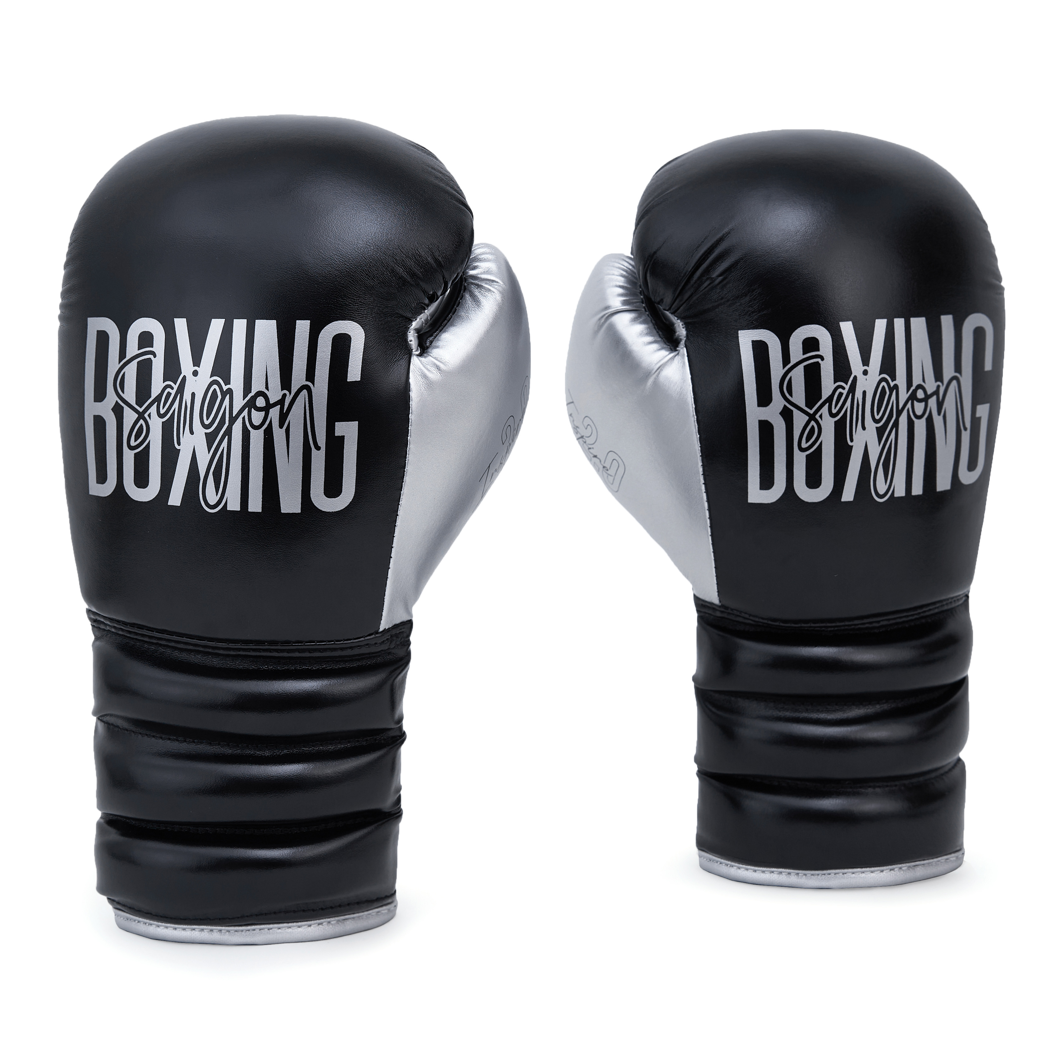 Găng Tay Boxing Saigon Inspire 2.0 - Silver/Black ( Kèm túi đựng găng )