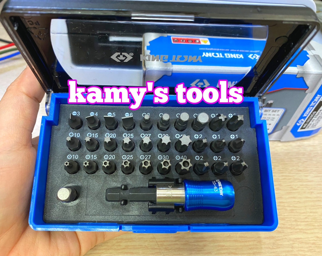 [HCM]Bộ mũi vít Kingtony 32 chi tiết model 1032CQ