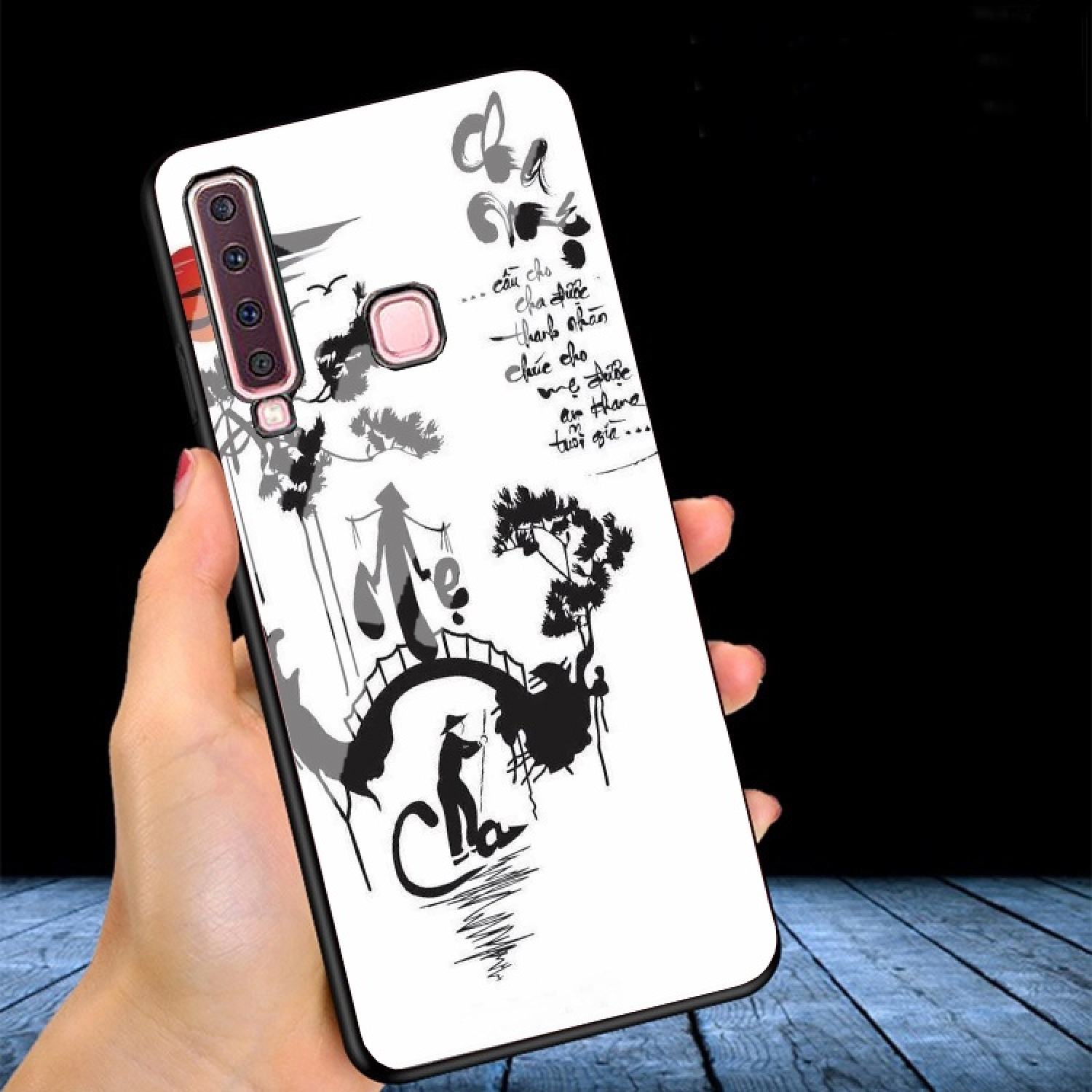 Ốp lưng kính 3d samsung galaxy a9 2018 ốp lưng thế hệ mới cao cấp