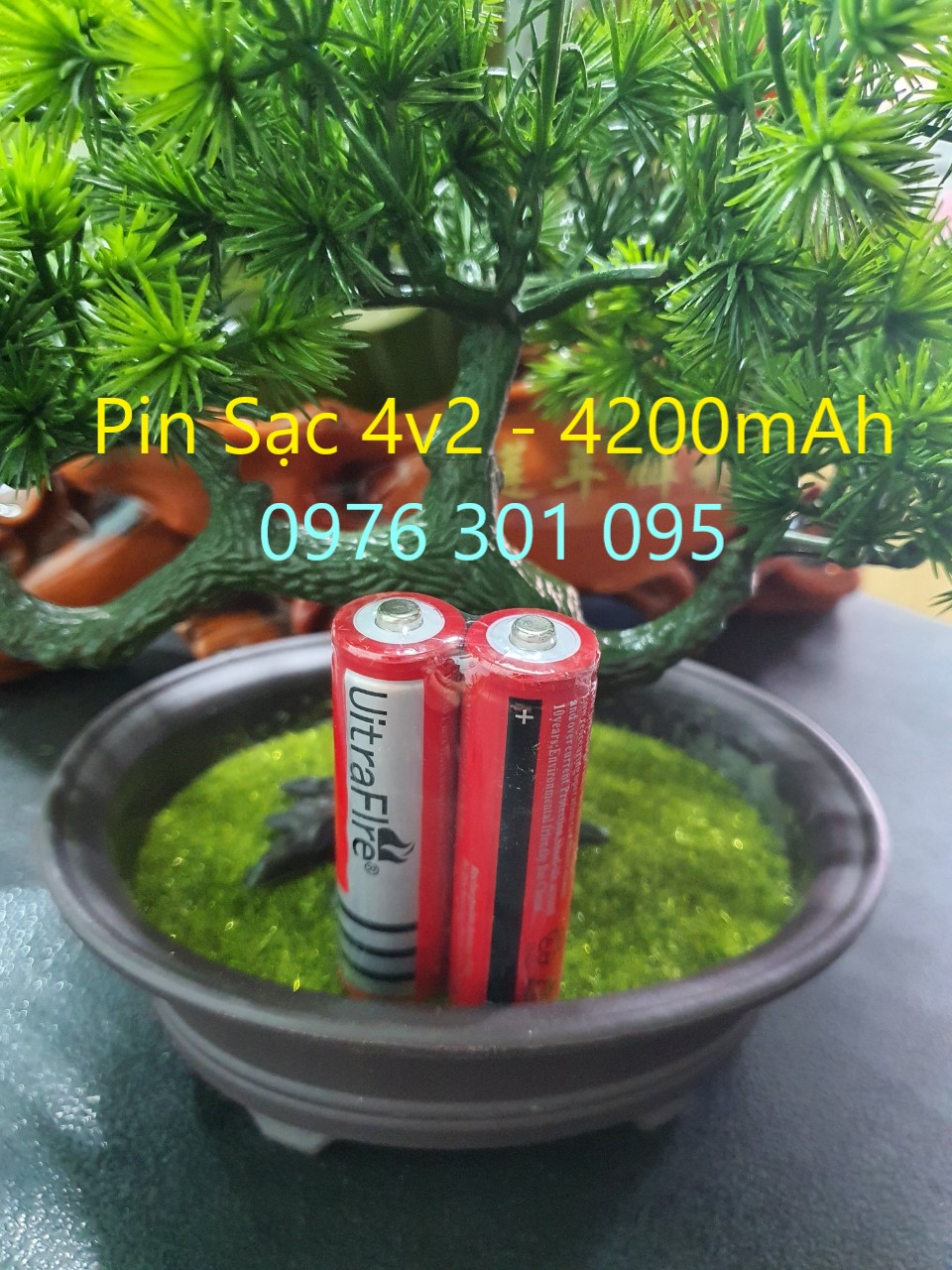 [COMBO 2 ] Pin Sạc 4V2 - 4200Mah - Pin to - Đèn Led Thiên Vân