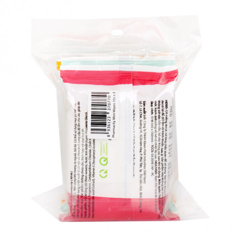 Khăn ướt mini Pharmacity (3 gói x 10 tờ)
