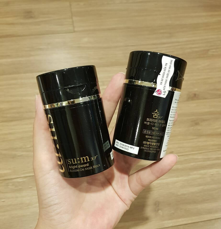 [HCM]Mặt Nạ Sủi Bọt Thải Độc Sum37 Bright Award Bubble De Mask Black 50ml