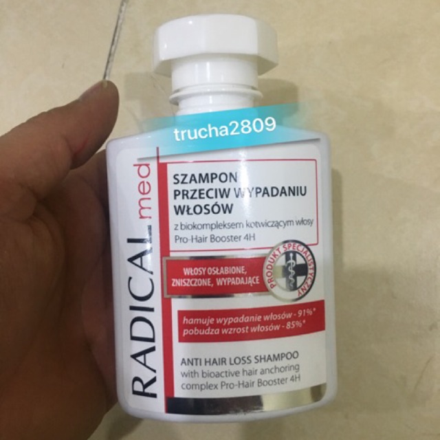 Dầu gội làm sạch & ngăn ngừa rụng tóc radical med anti hair loss shampoo