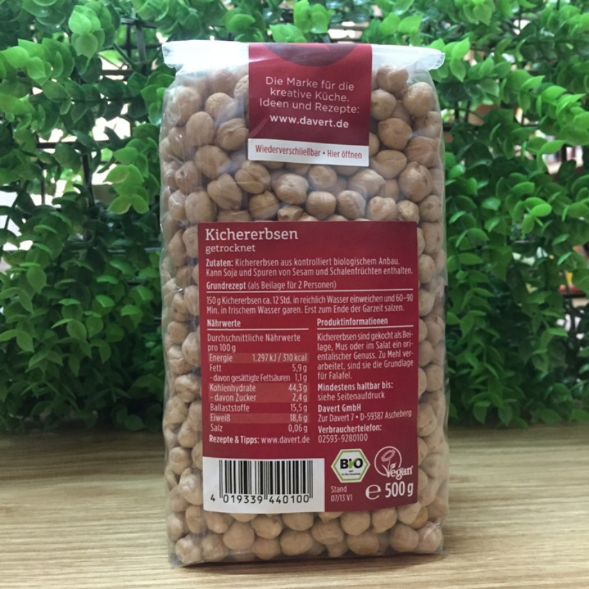 Đậu gà  hữu cơ Davert 500gr