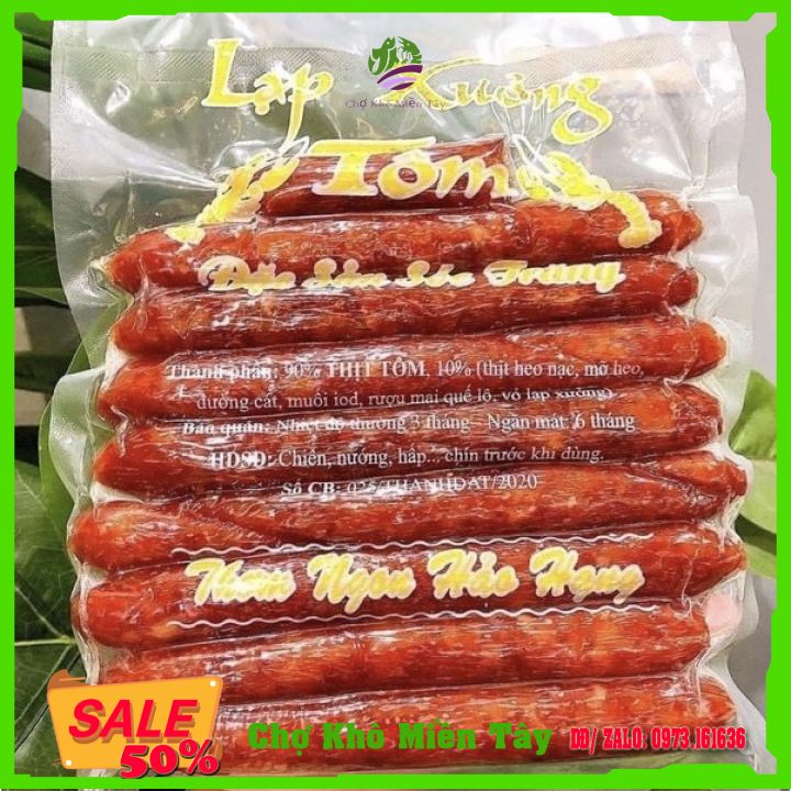 [500G] Lạp xưởng tôm Sóc Trăng