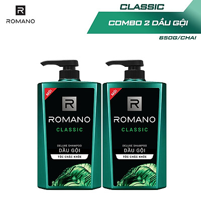 Combo 2 Dầu Gội Romano 650g