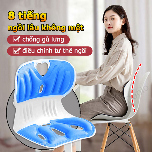 Ghế tựa lưng chống gù, Ghế công thái học Điều Chỉnh Dáng Ngồi người lớn và trẻ em, Nắn Chỉnh Cột Sống,Chống Gù Lưng cực kì thoải mái