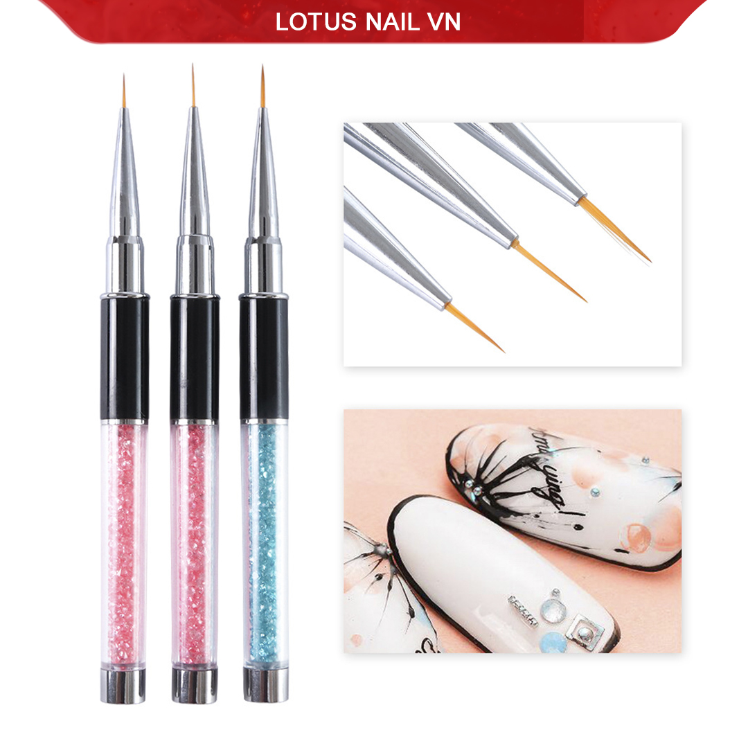 Cọ nét nail, cọ vẽ móng cán đá cao cấp
