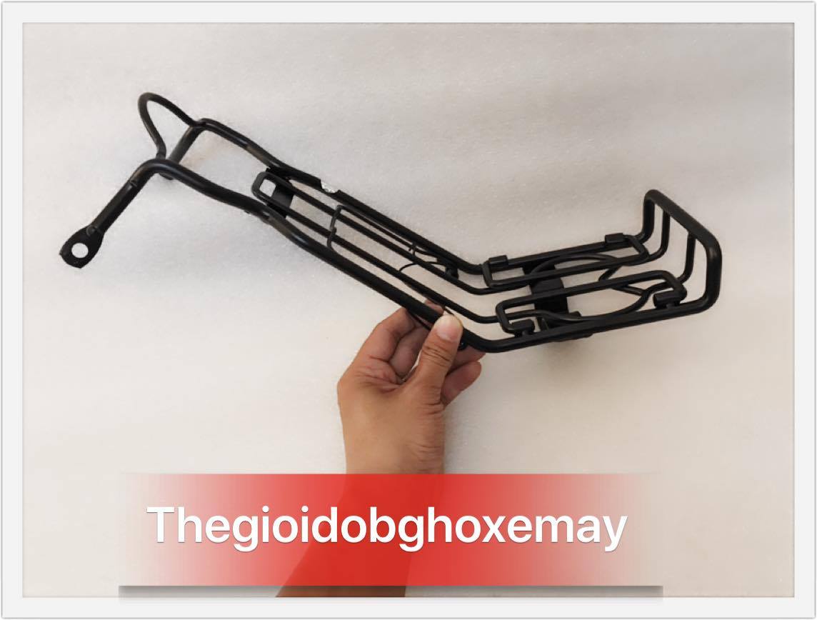 Baga giữa inox đen Honda Wave rs, Wave s100, Wave lớn, Wave alpha 2006-2016