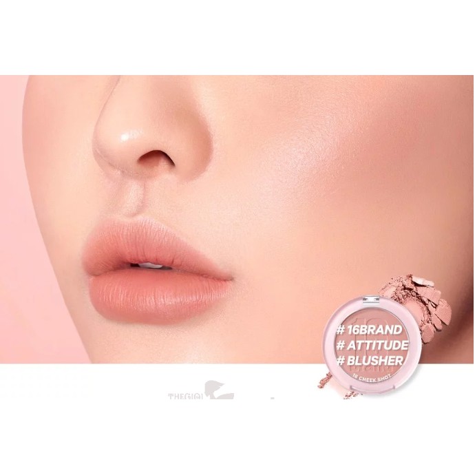 Phấn má hồng dạng nén xinh xắn 16brand cheek shot 6g