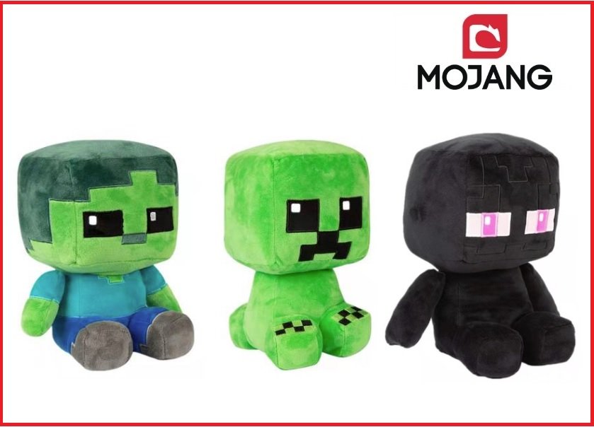 Thú bông minecraft dễ thương Steve - enderman - Zombie- Creeper