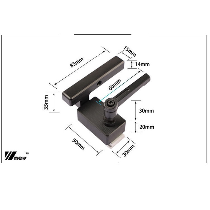 Cữ khóa chặn gỗ cho thanh ray trượt bàn cưa