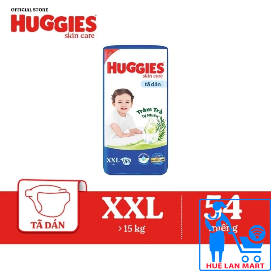 Bỉm - Tã Dán Huggies Dry Bịch Siêu Đại Size M76/L68/XL62/XXL54