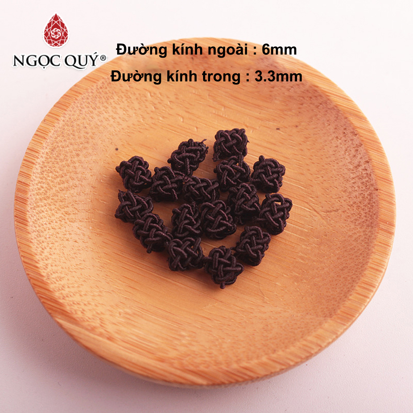 Combo 5 Nút thắt 6mm - Ngọc Quý Gemstones