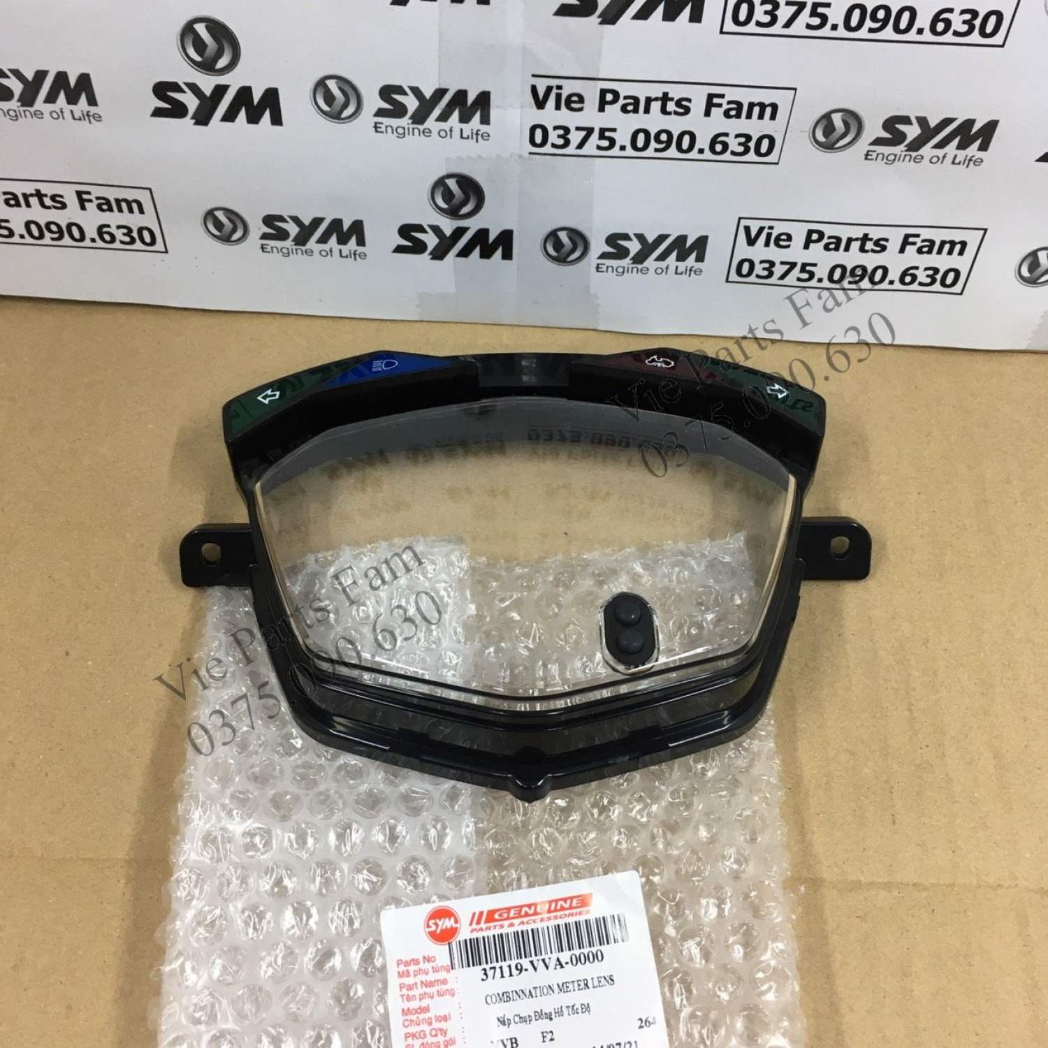 Mặt kính đồng hồ shark sym, hàng din sym mới 100%
