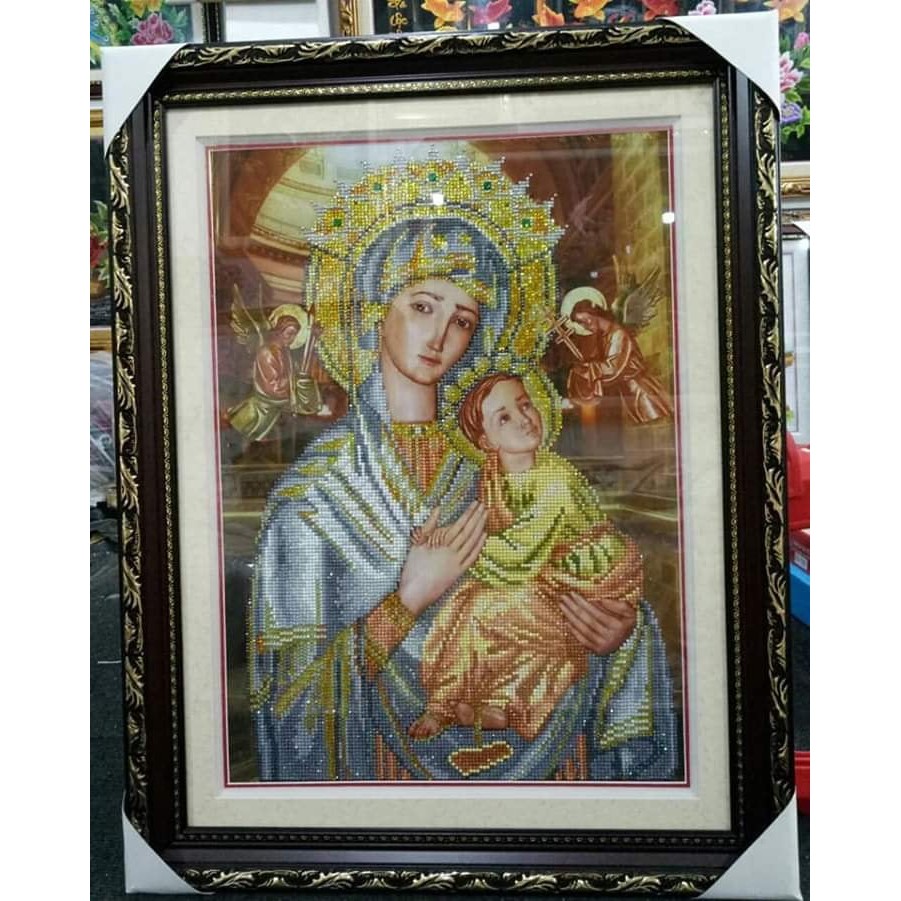 Tranh đính đá ABC Đức Mẹ DF2336 (45x60cm) -chưa đính đá