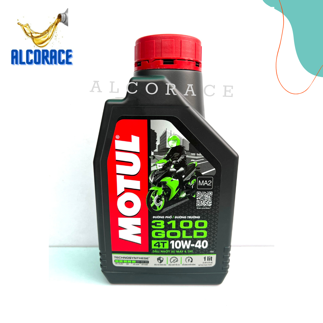 Nhớt motul 3100 gold 10w40 1l, nhớt dành cho xe số