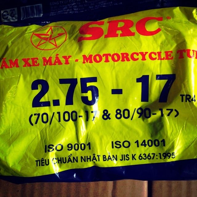 Săm xe máy sao vàng chính hang src cỡ săm 225/250-17