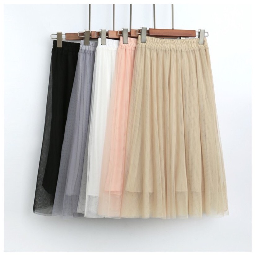 CHÂN VÁY CÔNG CHÚA TUTU ULZZANG NHIỀU MÀU, LƯNG CHUN CO DÃN