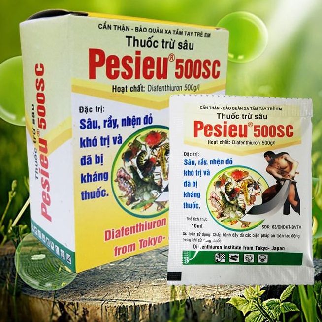 Pesieu 500SC  - Thuốc Trừ Sâu , Rầy, Bọ Trĩ, Nhện Đỏ (gói 10ml)