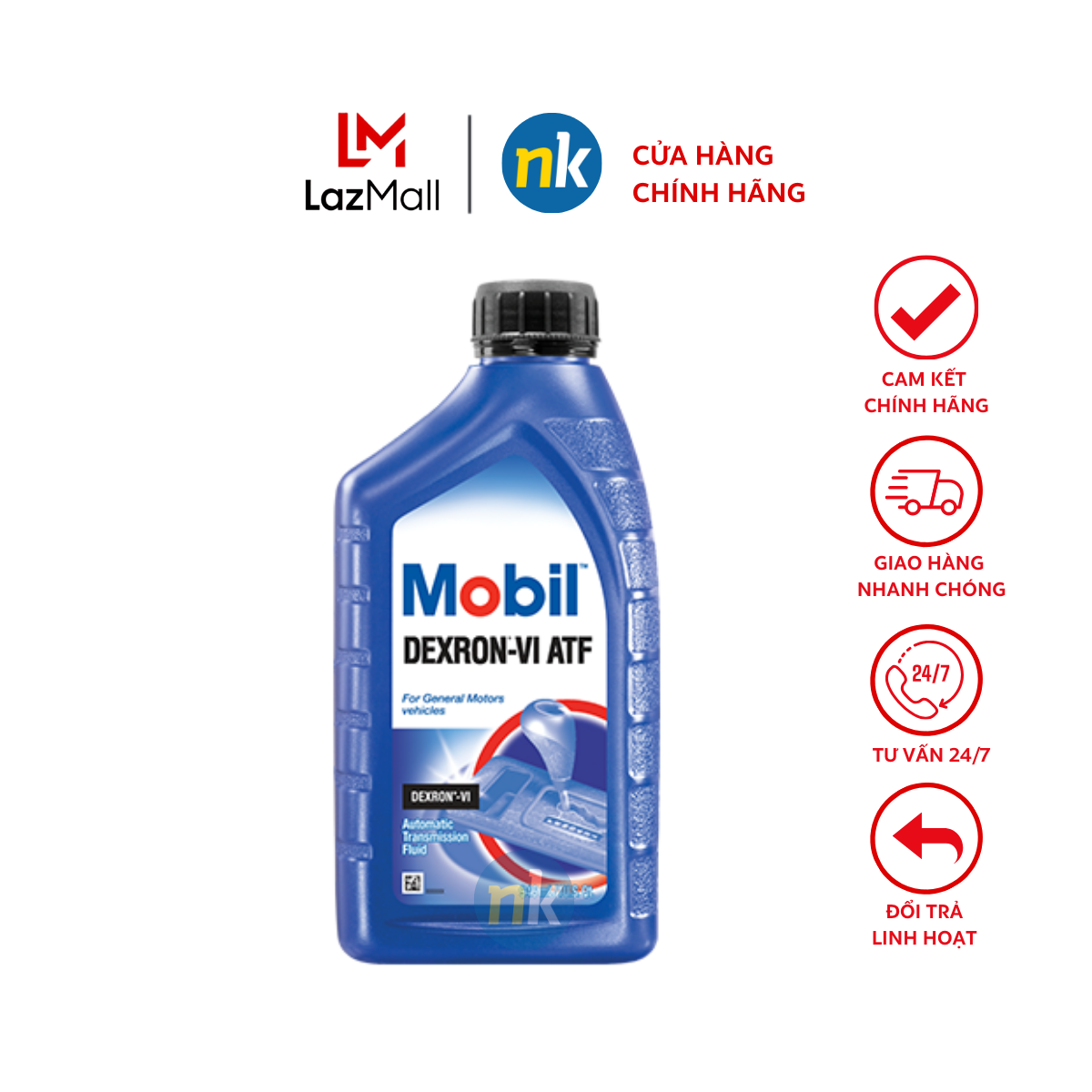 Dầu hộp số tự động cao cấp mobil dexron vi atf 946ml usa