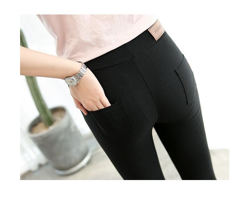 Quần legging kaki thun dáng ôm chất co dãn - B132 - BUM STORE