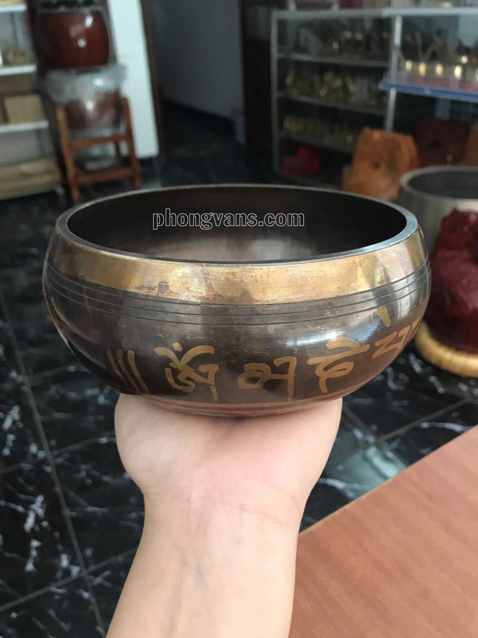 Chuông xoay Tây Tạng 14.5cm