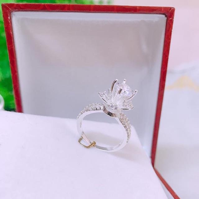 ✸☁ Nhẫn nữ THJ - Nhẫn nữ bạc ta đá cao sáng đẹp sang trọng chuẩn bạc ta