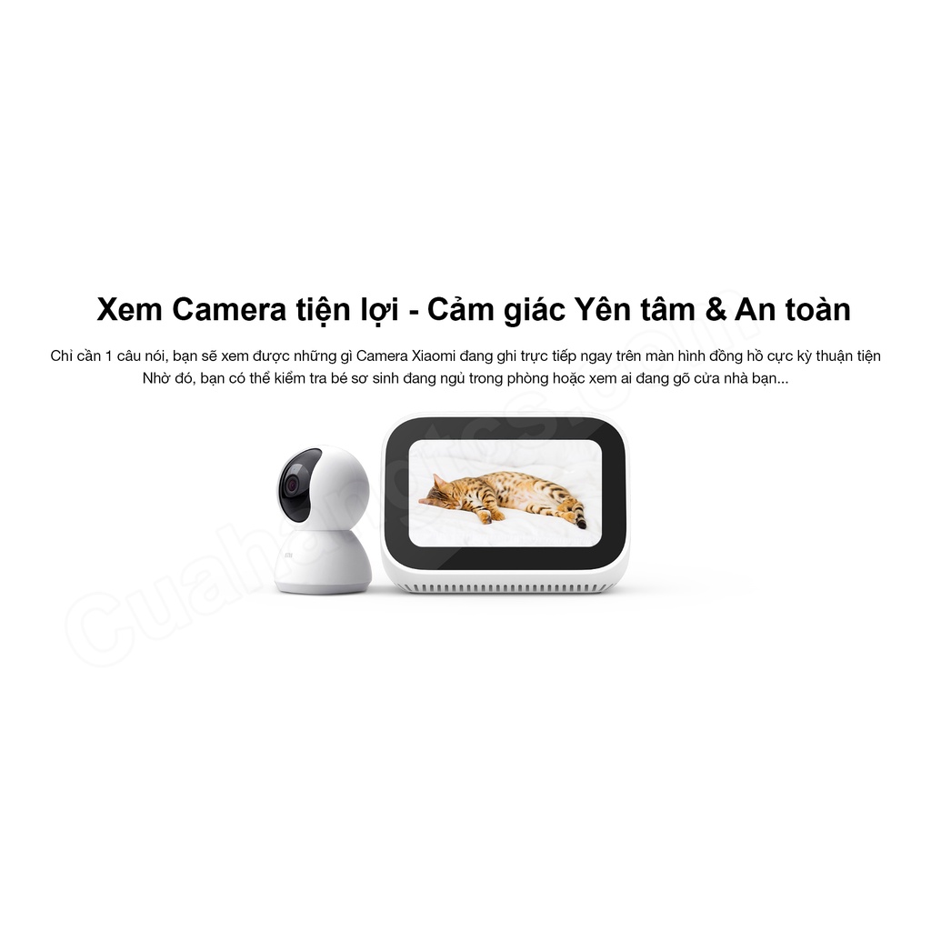 Loa thông minh google Mi Smart Clock bản Quốc Tế ( Ra lệnh giọng nói bằng tiếng anh)