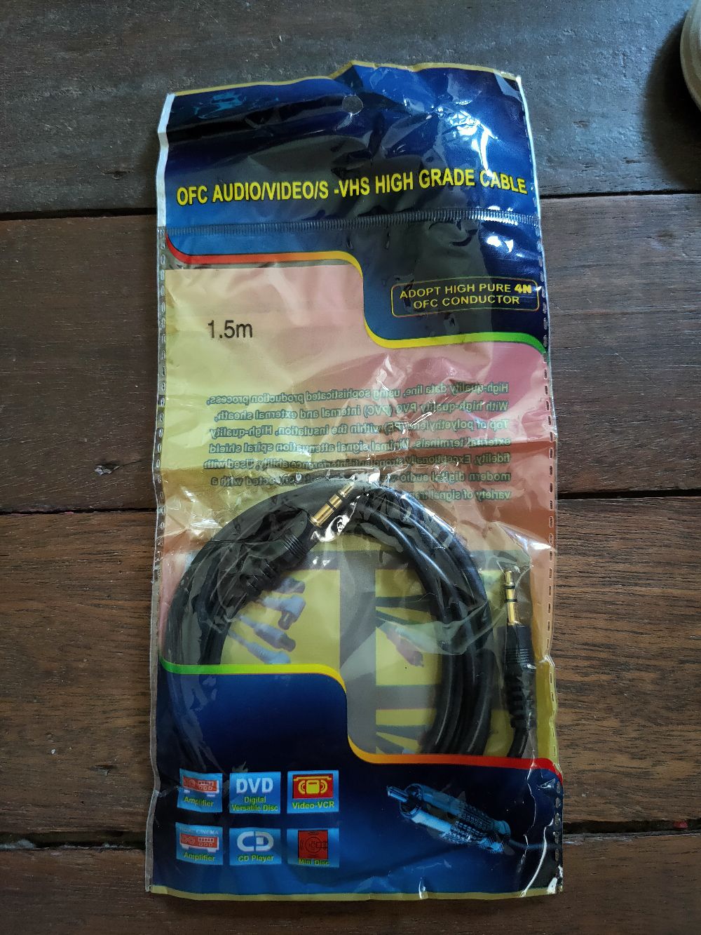 Cáp âm thanh jack 3.5mm ra 3.5mm dài 1.5 mét