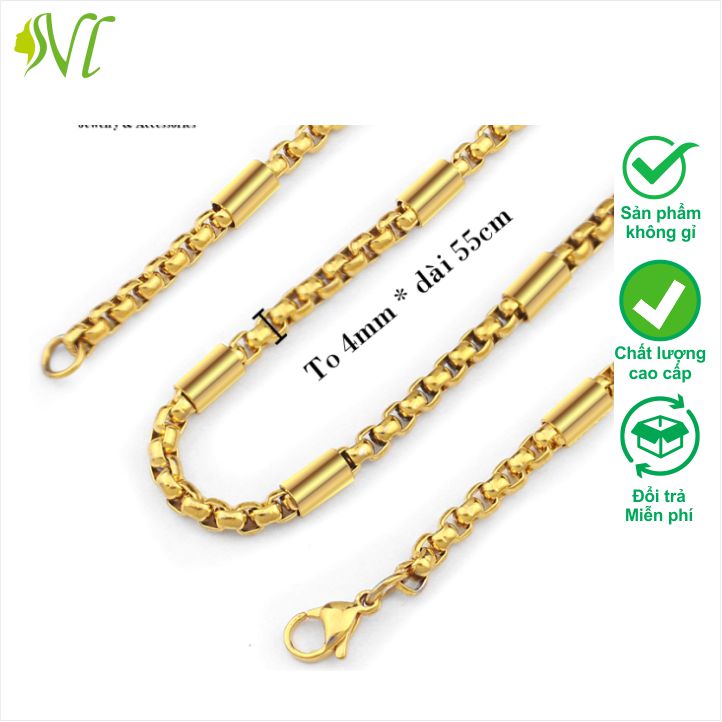 Dây chuyền nam ngầu cá tính không đen không gỉ  xài nước tốt nhiều mẫu chọn - Ngừ Đẹp Vì Lụa