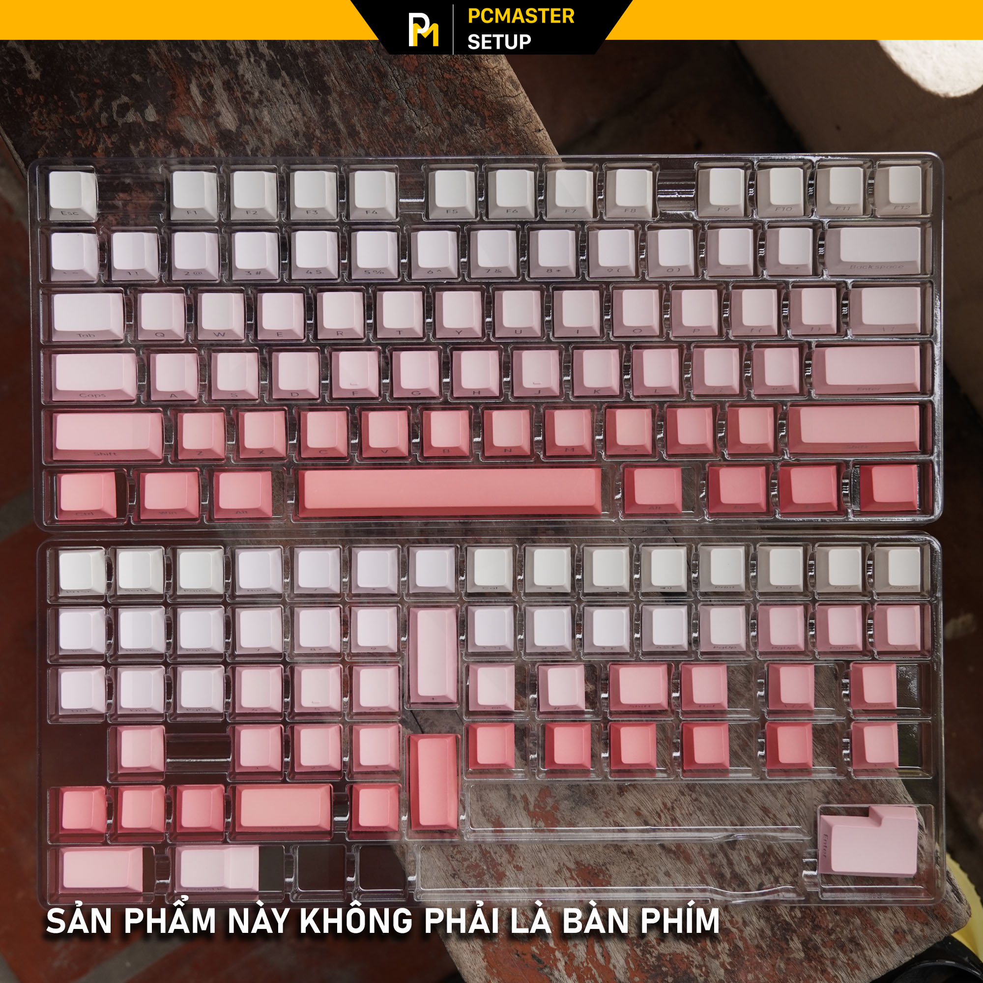 Keycap xuyên led Gradient Side print Cherry Profile  họa tiết double shot cao cấp