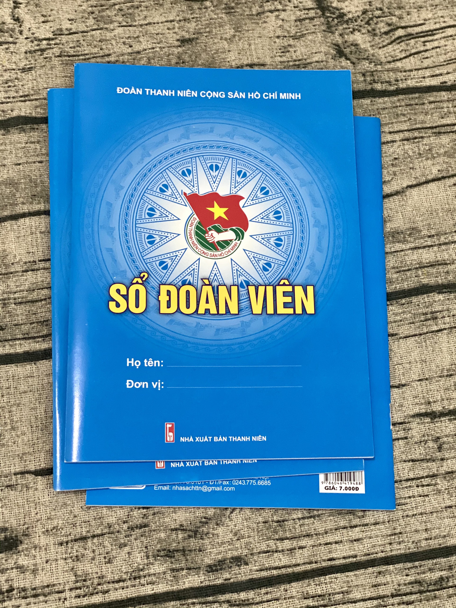 Set 5 quyển sổ đoàn viên xanh