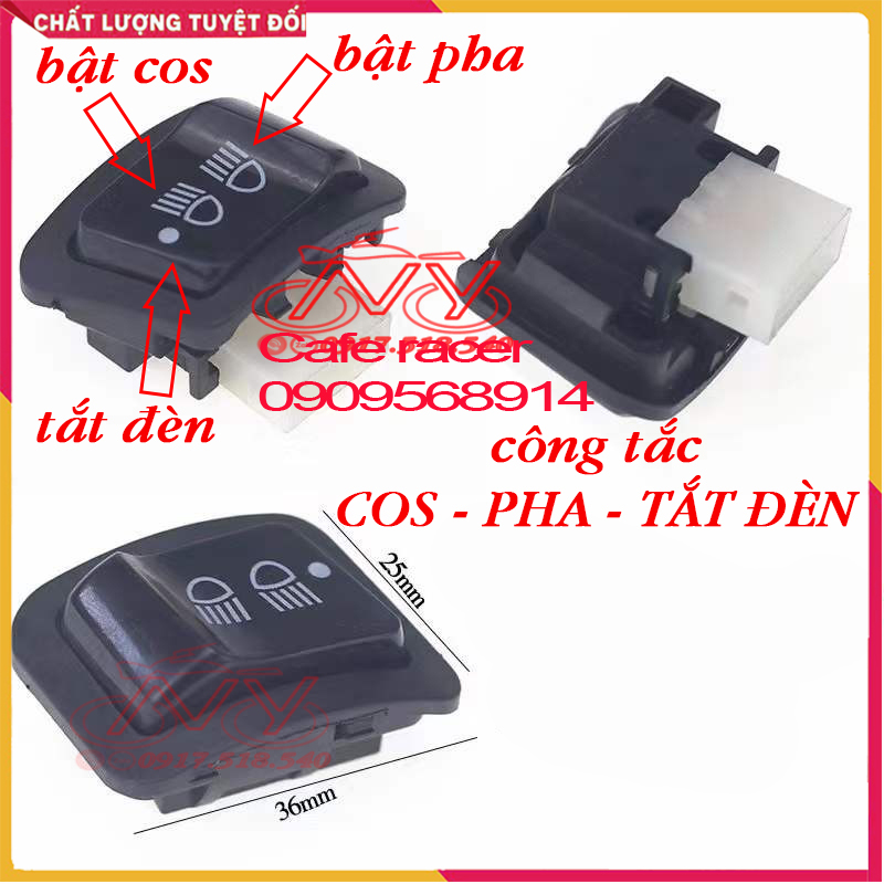 Công tắc xe máy Hon-Da pha cốt và tắc đèn đời mới