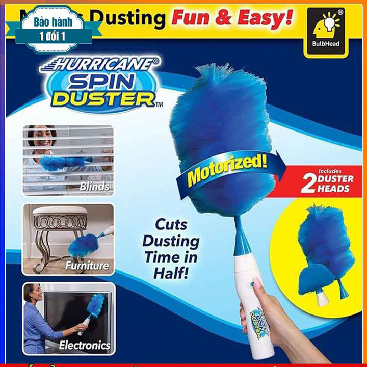 Chổi Spin DUSTER tích điện lau bụi đa năng thông minh