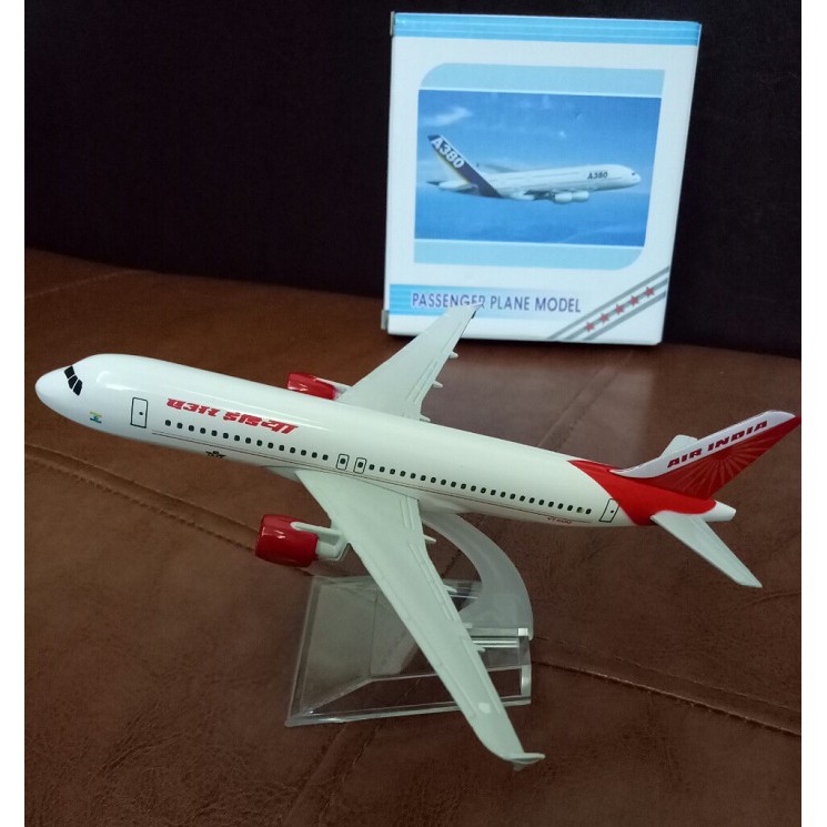 Mô hình máy bay tĩnh A380 India Air 16cm