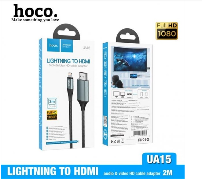 Cáp Chuyển Hoco UA15 Iphone Ra HDMI 4K Dây 2M