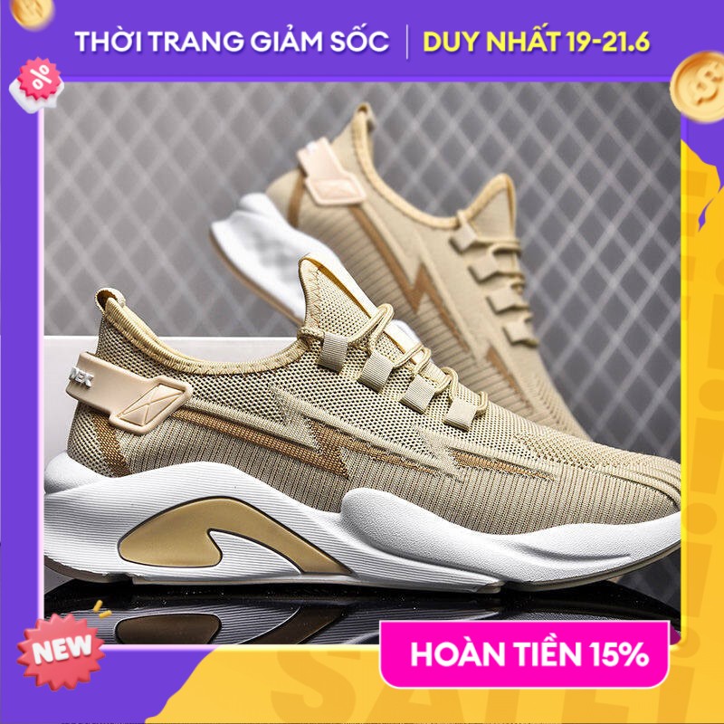 Yierku【Free Shipping Miễn phí vận chuyển】Giày thể thao phong cách Hàn Quốc thời trang thường ngày 2022 thoáng khí dành cho nam