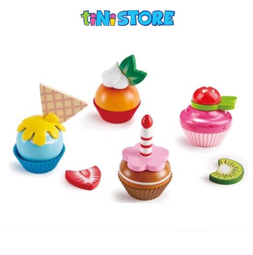 Đồ chơi xếp chồng bánh cupcake HAPE