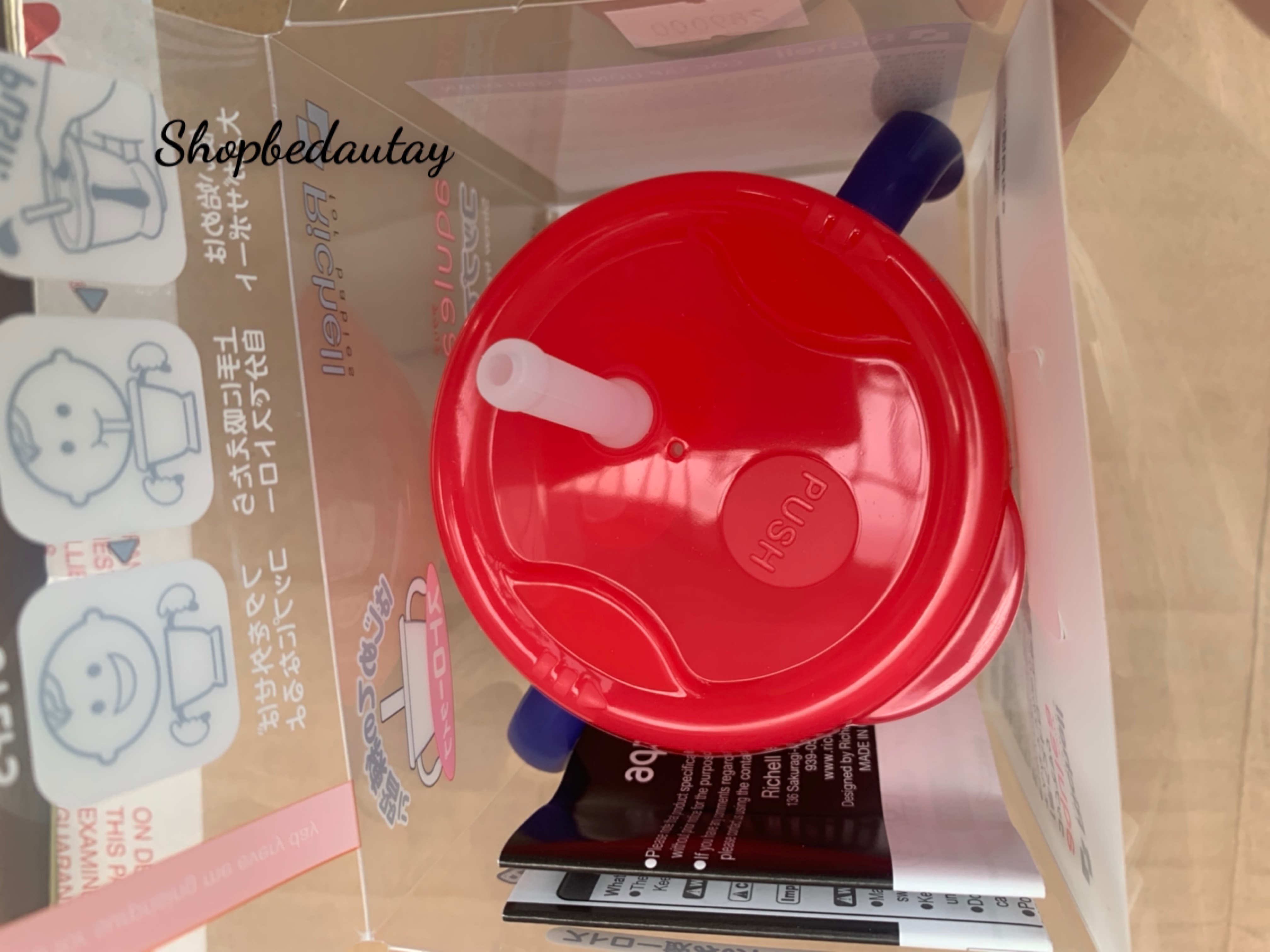 1vCốc tập uống 3 giai đoạn Richell (Hàng Công Ty chính hãng)