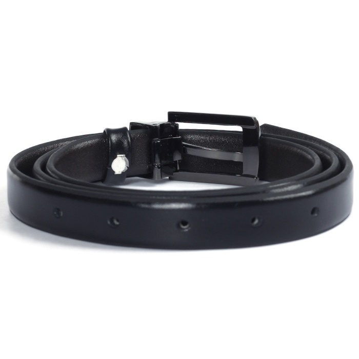 Thắt lưng nữ da bò 2P màu đen HK5115
