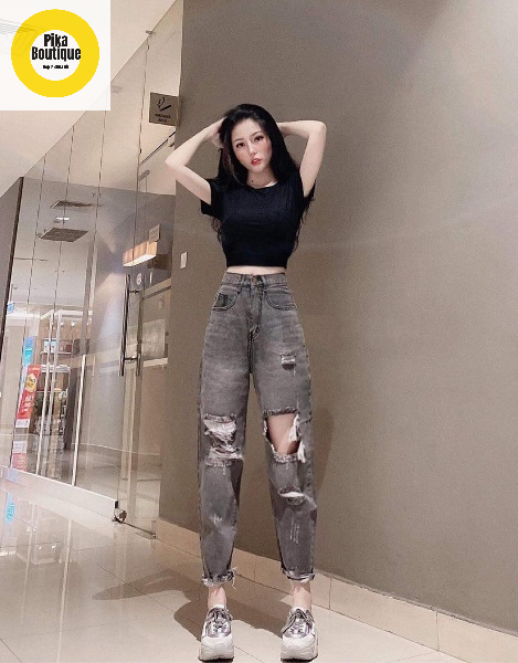 [HCM]Quần Jean nữ Baggy